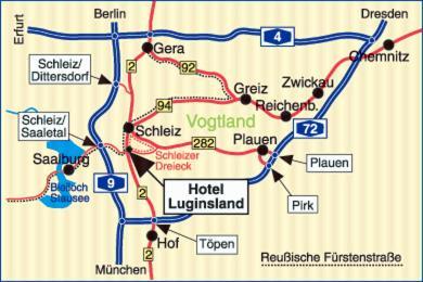 Hotel Luginsland Schleiz Eksteriør bilde